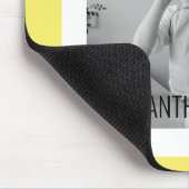 Moderne familie foto Geel Eenvoudig Lovely Gift Muismat (Hoek)