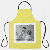 Moderne familie foto Geel Eenvoudig Lovely Gift Schort (Voorkant)