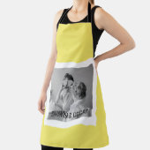 Moderne familie foto Geel Eenvoudig Lovely Gift Schort (Insitu)