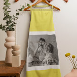 Moderne familie foto Geel Eenvoudig Lovely Gift Schort<br><div class="desc">Moderne familie foto Geel Eenvoudig Lovely Gift</div>