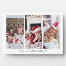 Moderne Familie Foto Keepsake Collage Plaque