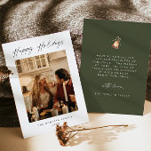 Moderne Familie Foto Kerst Kaart