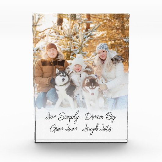 Moderne familie foto overlay aangepaste offerte (Voorkant)