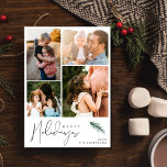 Moderne familie foto Prettige feestdagen kerst Feestdagenkaart<br><div class="desc">Prettige feestdagen Onze Modern Family Photo is de perfecte manier om de vreugde en warmte van het Wenskaart te delen met uw geliefden! Deze minimalistische fotokaart is ontworpen om de essentie van saamhorigheid vast te leggen, waardoor het een ideale keuze is voor het verspreiden van feestvreugde. Deze kaart is voorzien...</div>