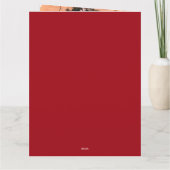 Moderne familie foto Prettige feestdagen kerst Kaart (Achterkant)