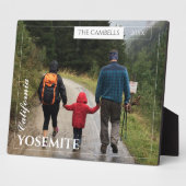 Moderne familie foto reizen aandenken fotoplaat (Zijkant)