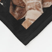 Moderne familie fotocollage | Monogrammed aandenke Fleece Deken (Hoek)