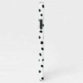 Moderne familie foto's en zwarte Stippen — mooie c iPhone Hoesje (Rechterkant)