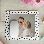 Moderne familie foto's en zwarte Stippen — mooie c Muismat<br><div class="desc">Moderne familie foto's en zwarte Stippen — mooie cadeautjes</div>