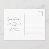 Moderne Familie Foto's Kalligrafie Nieuwjaar Briefkaart (Achterkant)