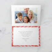 MODERNE FAMILIE KERSTMIS FOTO plezier dit seizoen Feestdagen Kaart (Binnen)