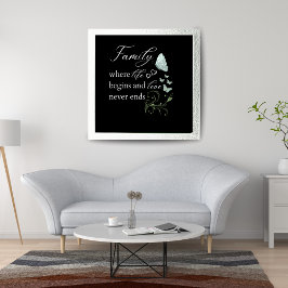 Moderne Familie Liefde Motivatie Quotes Levensles Foto Afdruk