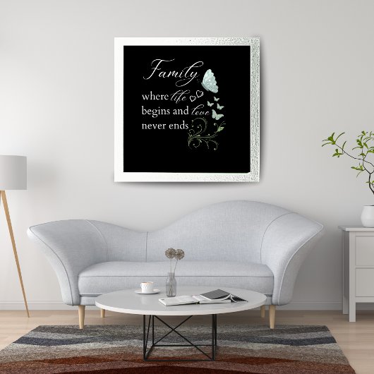 Moderne Familie Liefde Motivatie Quotes Levensles Foto Afdruk