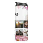 Moderne familie moeder om fotocollage te zijn thermosbeker (Geroteerd rechts)