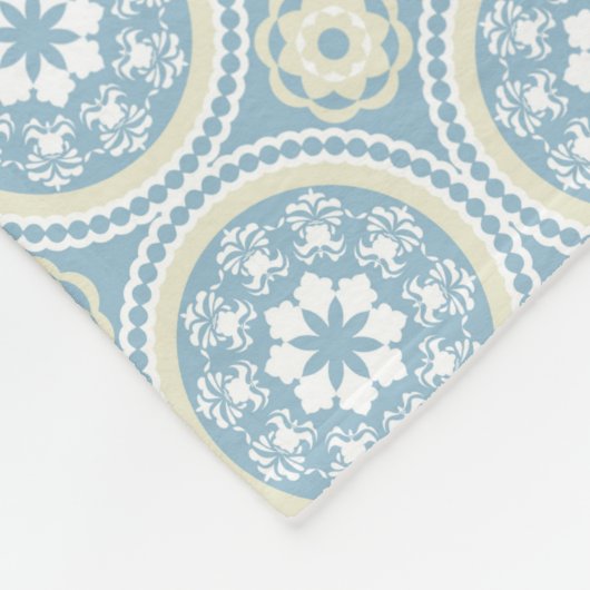 Moderne familie Monogram Fleece Deken (Hoek)