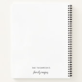 Moderne familie ontvangt 4 foto-inkeping notitieboek (Achterkant)