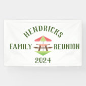 Moderne familie reünie welkom banner (Horizontaal)