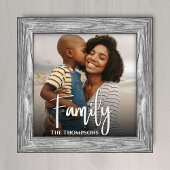 Moderne Familie Typografie Foto Custom Afdruk