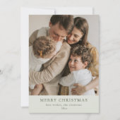 Moderne familie vakantie aangepaste Kaart (Voorkant)