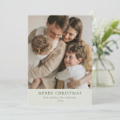 Moderne familie vakantie aangepaste Kaart (Staand voorkant)