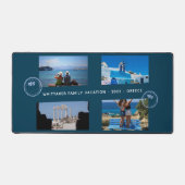 Moderne familie vakantie fotocollage bureaumat (Voorkant)