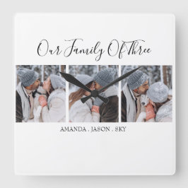 Moderne familie van drie | Foto Vierkante Klok