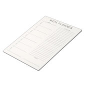 Moderne Familie Weekly Tearaway Maaltijd Planner Notitieblok (Schuin)