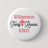 Moderne familiebijeenkomst ronde button 5,7 cm (Voorkant)