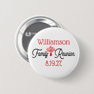 Moderne familiebijeenkomst ronde button 5,7 cm