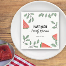 Moderne familiebijeenkomst zomer boom watermeloen