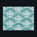 Moderne familieboom reünie briefkaart<br><div class="desc">Het is tijd om een familiereünie te organiseren. Prachtig modern stamboompatroon met uw familienaam. De perfecte uitnodiging voor een zomerse picknick of op elk moment familiebijeenkomst. Het is een geweldig moment om de clan te verzamelen en opnieuw contact te maken en je afkomst te vieren.</div>