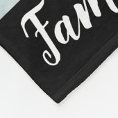 Moderne familiefamjabloon Je woorden op maat Fleece Deken (Hoek)