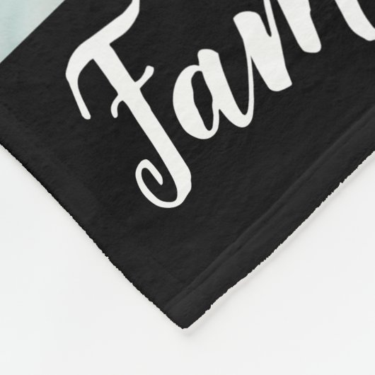 Moderne familiefamjabloon Je woorden op maat Fleece Deken (Hoek)