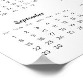 Moderne familiefoto 2024 kalender poster (Hoek)