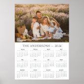 Moderne familiefoto 2024 kalender poster (Voorkant)