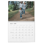 Moderne familiefoto 2025 kalender (Mar 2027)