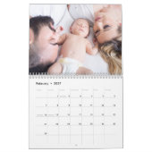 Moderne familiefoto 2025 kalender (Feb 2027)