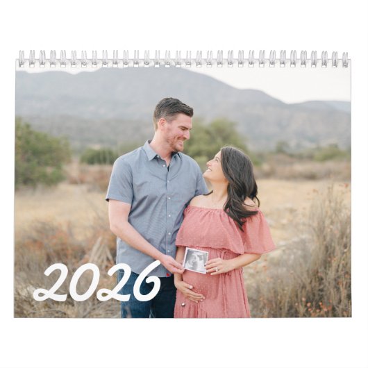 Moderne familiefoto 2025 Kalender (Hoes)