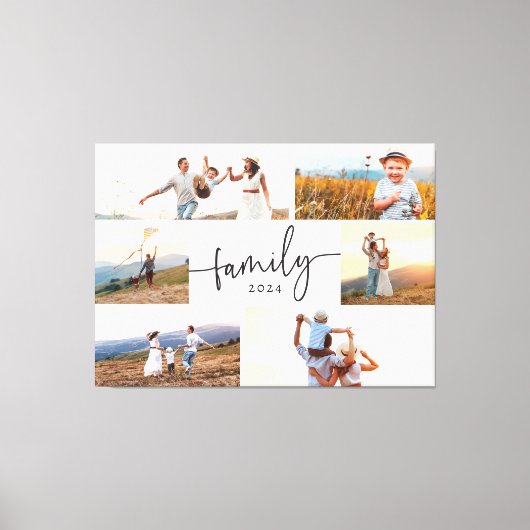 Moderne familiefoto canvas afdruk (Voorkant)