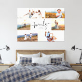 Moderne familiefoto canvas afdruk (Insitu (Slaapkamer))