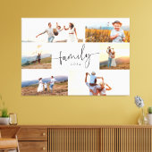 Moderne familiefoto canvas afdruk (Insitu (Woonkamer))