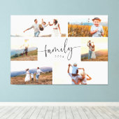 Moderne familiefoto canvas afdruk (Insitu (Houten vloer))