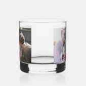 Moderne familiefoto dubbelzijdig whisky glas (Rechts)