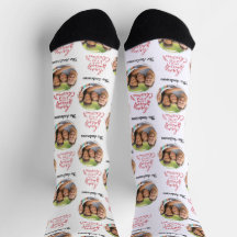 Moderne familiefoto en naam Vrolijk kerstfeest