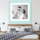 Moderne familiefoto Gemakkelijk met een eenvoudige Canvas Afdruk (Insitu (Slaapkamer))