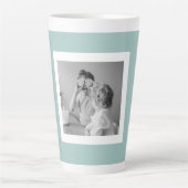 Moderne familiefoto Gemakkelijk met een eenvoudige Latte Mok (Voorkant)