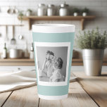 Moderne familiefoto Gemakkelijk met een eenvoudige Latte Mok<br><div class="desc">Moderne familiefoto Gemakkelijk met een eenvoudige liefdevolle foto</div>