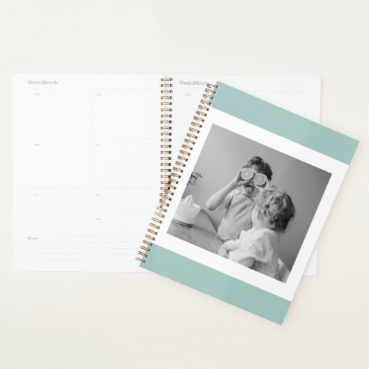 Moderne familiefoto Gemakkelijk met een eenvoudige Planner (Display)