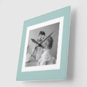 Moderne familiefoto Gemakkelijk met een eenvoudige Vierkante Klok (Hoek)