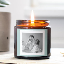 Moderne familiefoto Gemakkelijk met een eenvoudige Vierkante Sticker